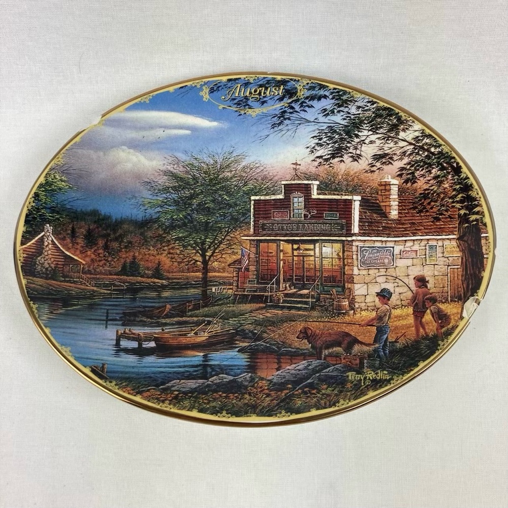 The Bradford Exchange Scenic Wall Plate — Summertime - Seasons To Remember 1999